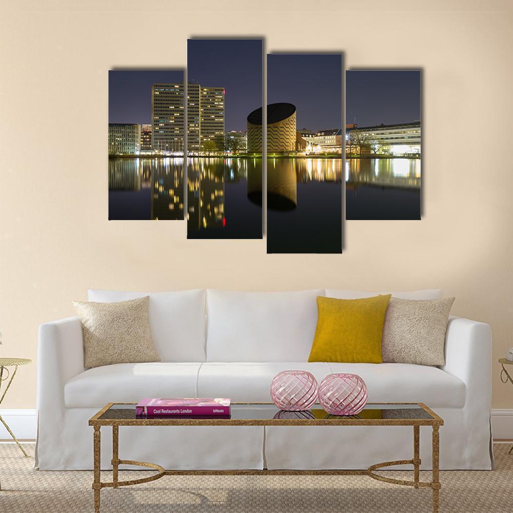 Planetarium In Copenhagen Canvas Wall Art-4 Pop-Gallery Wrap-50" x 32"-Tiaracle