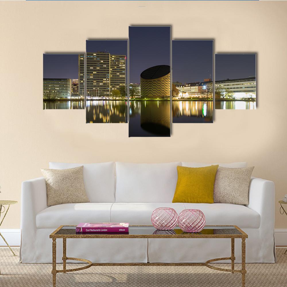 Planetarium In Copenhagen Canvas Wall Art-5 Star-Gallery Wrap-62" x 32"-Tiaracle
