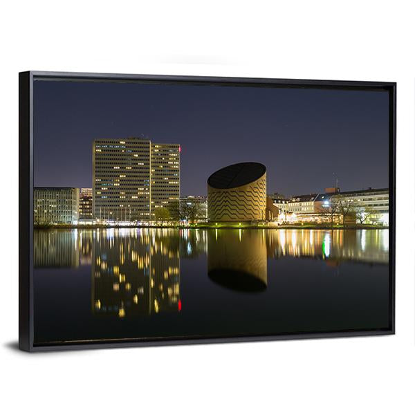 Planetarium In Copenhagen Canvas Wall Art-3 Horizontal-Gallery Wrap-25" x 16"-Tiaracle