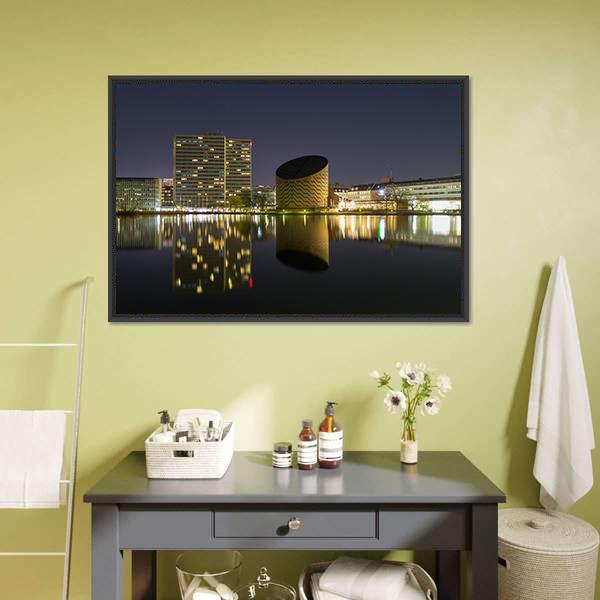 Planetarium In Copenhagen Canvas Wall Art-3 Horizontal-Gallery Wrap-25" x 16"-Tiaracle