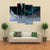 Planets Are In Deep Space Canvas Wall Art-4 Pop-Gallery Wrap-50" x 32"-Tiaracle