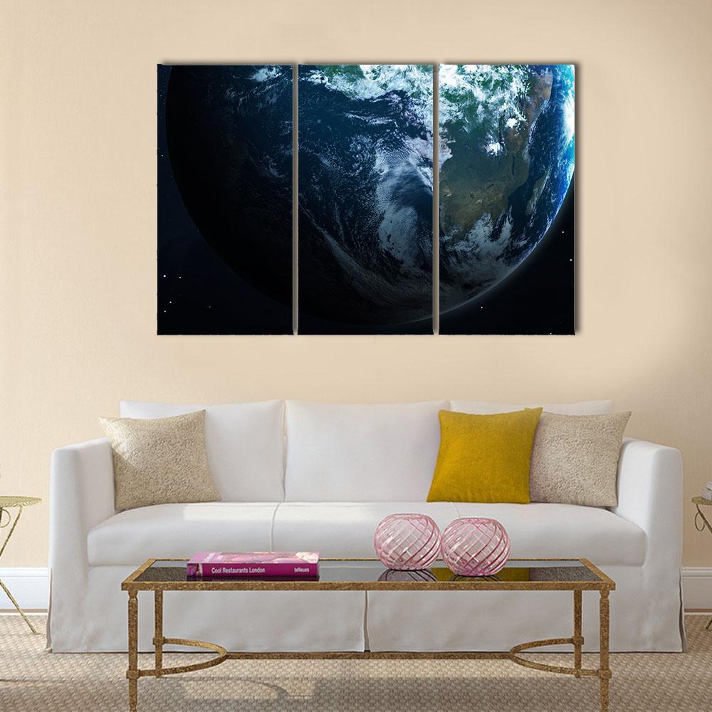 Planets Of The Solar System Canvas Wall Art-3 Horizontal-Gallery Wrap-25" x 16"-Tiaracle