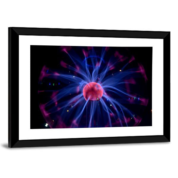 Plasma Tesla Reactor Orb Canvas Wall Art-3 Horizontal-Gallery Wrap-25" x 16"-Tiaracle