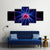 Plasma Tesla Reactor Orb Canvas Wall Art-5 Star-Gallery Wrap-62" x 32"-Tiaracle