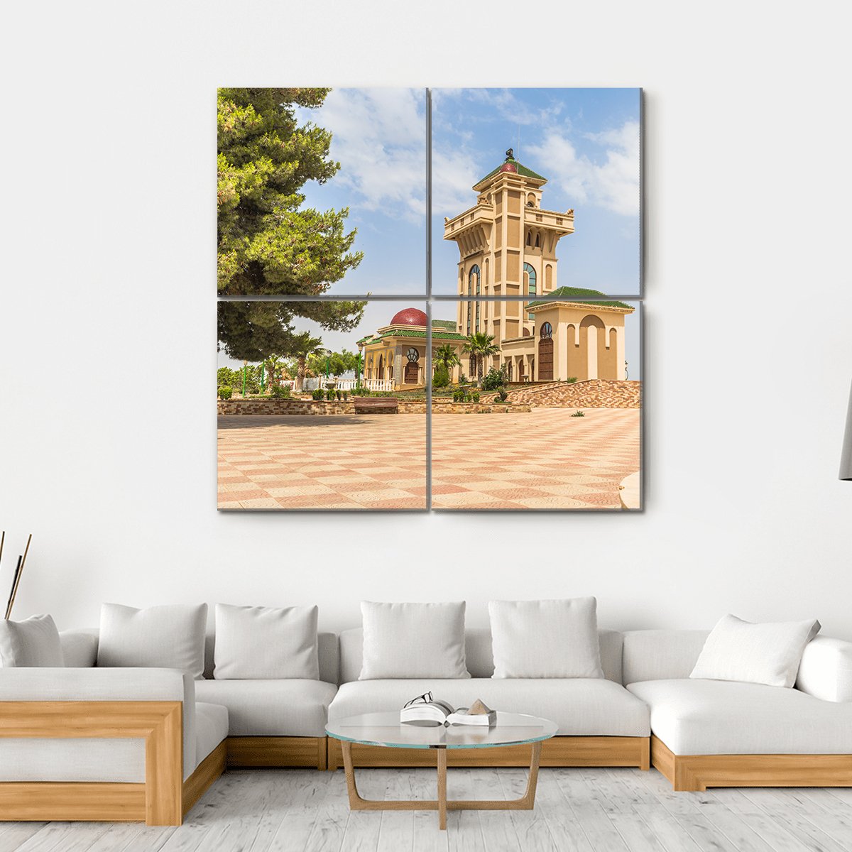 Plateau Of Lalla Setti in Tlemcen Canvas Wall Art-4 Square-Gallery Wrap-17" x 17"-Tiaracle