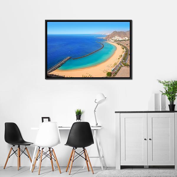 Playa de Las Teresitas Canvas Wall Art-3 Horizontal-Gallery Wrap-25" x 16"-Tiaracle