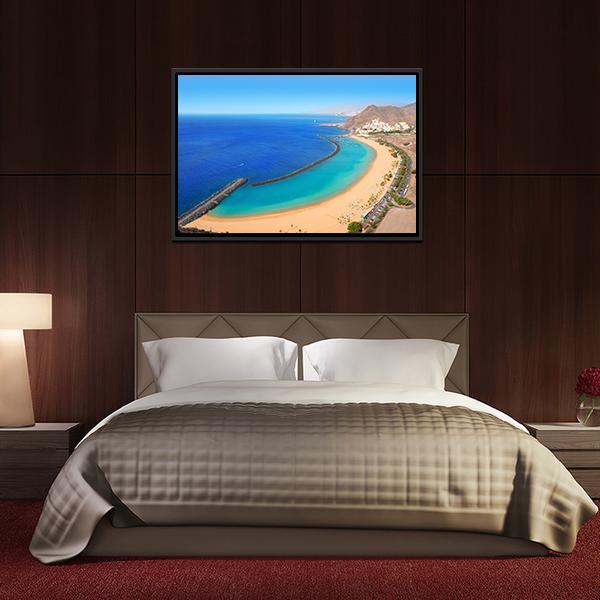 Playa de Las Teresitas Canvas Wall Art-3 Horizontal-Gallery Wrap-25" x 16"-Tiaracle