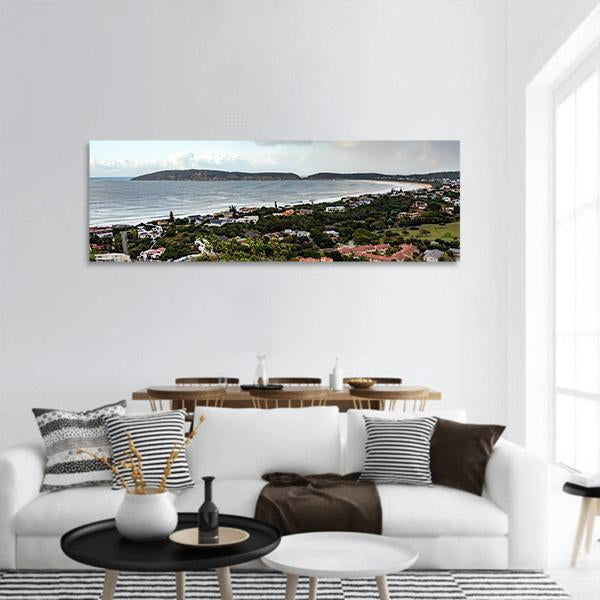 Plettenberg Sea Bay In South Africa Panoramic Canvas Wall Art-3 Piece-25" x 08"-Tiaracle
