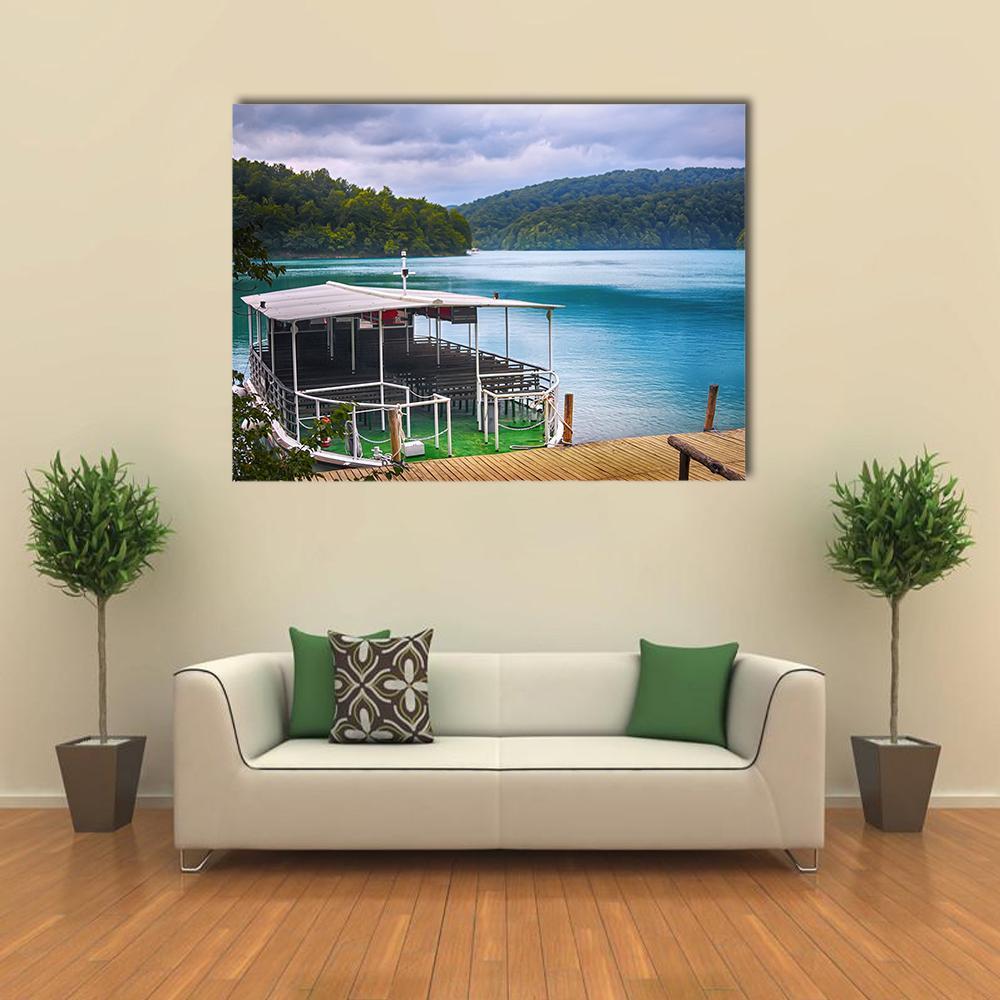 Plitvice Lakes Of Croatia Canvas Wall Art-1 Piece-Gallery Wrap-48" x 32"-Tiaracle