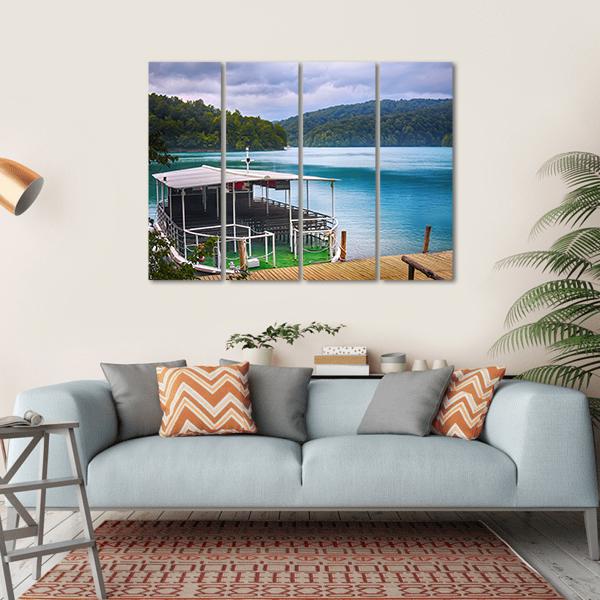 Plitvice Lakes Of Croatia Canvas Wall Art-4 Horizontal-Gallery Wrap-34" x 24"-Tiaracle
