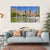 Pond In Desert Oasis Canvas Wall Art-5 Horizontal-Gallery Wrap-22" x 12"-Tiaracle
