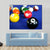 Pool Balls On Blue Pool Table Canvas Wall Art-1 Piece-Gallery Wrap-36" x 24"-Tiaracle