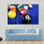 Pool Balls On Blue Pool Table Canvas Wall Art-4 Pop-Gallery Wrap-50" x 32"-Tiaracle