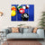 Pool Balls On Blue Pool Table Canvas Wall Art-1 Piece-Gallery Wrap-36" x 24"-Tiaracle