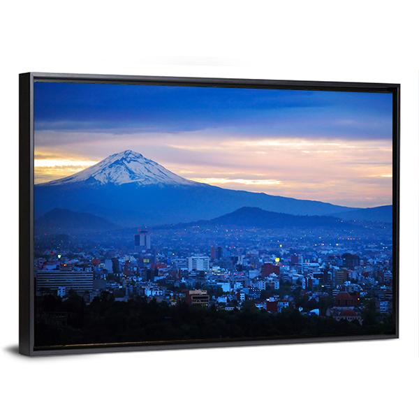 Popocatépetl Volcano Mexico Canvas Wall Art-3 Horizontal-Gallery Wrap-25" x 16"-Tiaracle