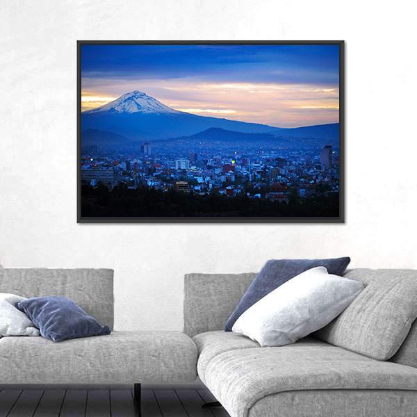 Popocatépetl Volcano Mexico Canvas Wall Art-3 Horizontal-Gallery Wrap-25" x 16"-Tiaracle
