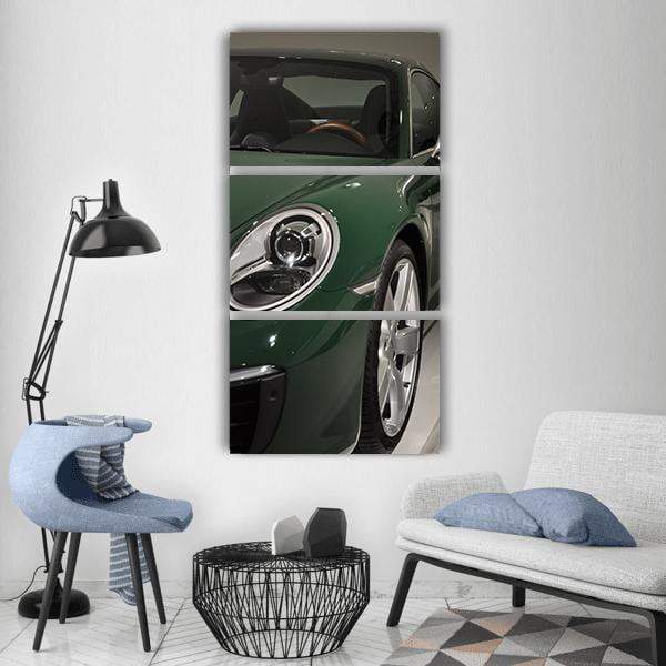 Porsche 911 Auto Vertical Canvas Wall Art-3 Vertical-Gallery Wrap-12" x 25"-Tiaracle