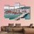 Port of Busan And Busandaegyo Bridge Canvas Wall Art-5 Pop-Gallery Wrap-47" x 32"-Tiaracle