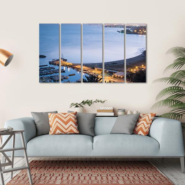 Port Of Sidi Bou Said Near Tunis Canvas Wall Art-5 Horizontal-Gallery Wrap-22" x 12"-Tiaracle
