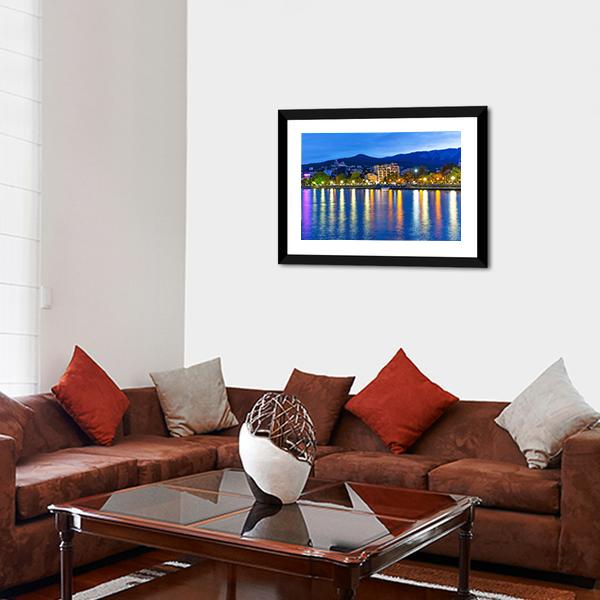 Port of Yalta Ukraine Panoramic Canvas Wall Art-1 Piece-36" x 12"-Tiaracle