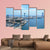 Port Vell And Maremagnum In Barcelona Spain Canvas Wall Art-5 Pop-Gallery Wrap-47" x 32"-Tiaracle