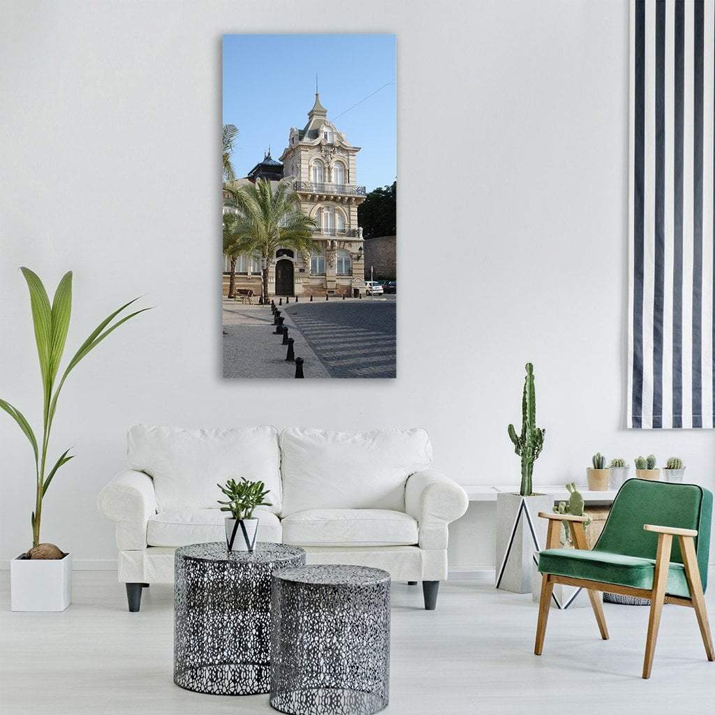 Portugal Algarve Church Vertical Canvas Wall Art-1 Vertical-Gallery Wrap-12" x 24"-Tiaracle
