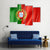 Portugal Flag Canvas Wall Art-4 Pop-Gallery Wrap-50" x 32"-Tiaracle