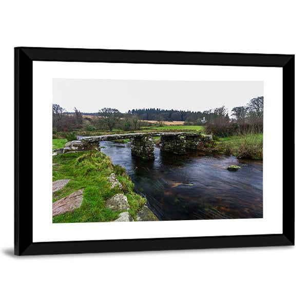 Postbridge In England Panoramic Canvas Wall Art-1 Piece-36" x 12"-Tiaracle
