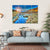 Prairie Sunset In Mountain Canvas Wall Art-4 Horizontal-Gallery Wrap-34" x 24"-Tiaracle