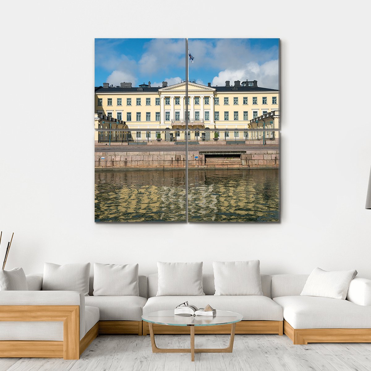President Office Of The Republic Of Finland Canvas Wall Art-4 Square-Gallery Wrap-17" x 17"-Tiaracle
