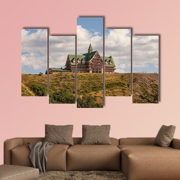 Prince Of Wales Hotel In Canada Canvas Wall Art-5 Pop-Gallery Wrap-47" x 32"-Tiaracle