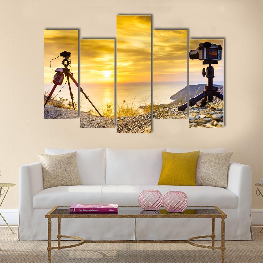 Professional Cameras Canvas Wall Art-5 Pop-Gallery Wrap-47" x 32"-Tiaracle