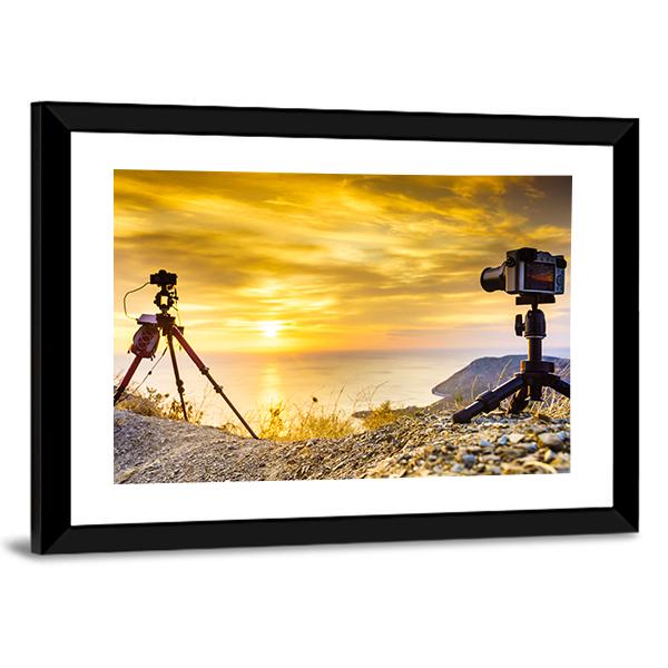 Professional Cameras Panoramic Canvas Wall Art-1 Piece-36" x 12"-Tiaracle