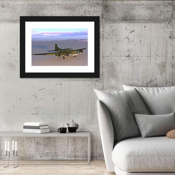Propeller Fighter Panoramic Canvas Wall Art-1 Piece-36" x 12"-Tiaracle