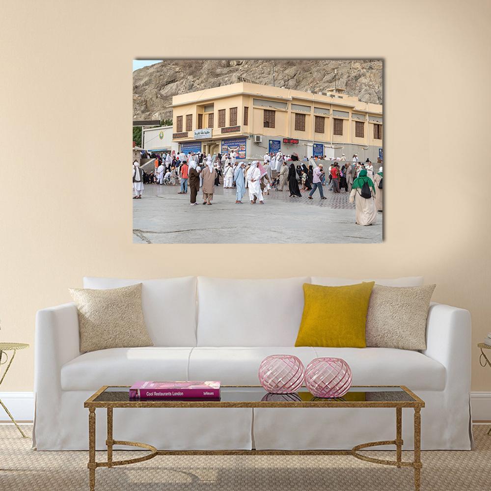 Prophet Muhammad Birth Place House In Mecca Canvas Wall Art-5 Horizontal-Gallery Wrap-22" x 12"-Tiaracle