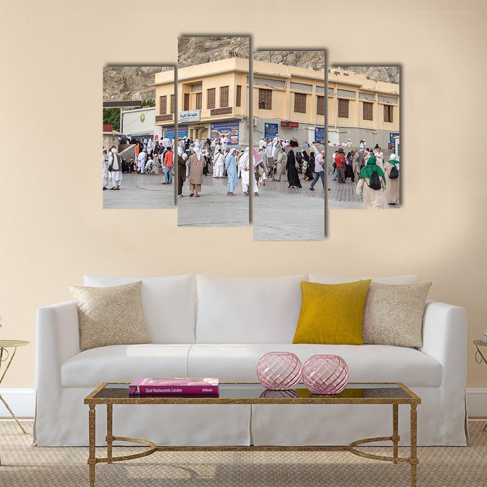 Prophet Muhammad Birth Place House In Mecca Canvas Wall Art-4 Pop-Gallery Wrap-50" x 32"-Tiaracle