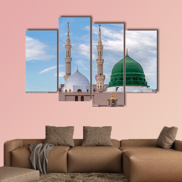 Prophet&#39;s Tomb Under Clear Sky Canvas Wall Art-4 Pop-Gallery Wrap-34&quot; x 20&quot;-Tiaracle