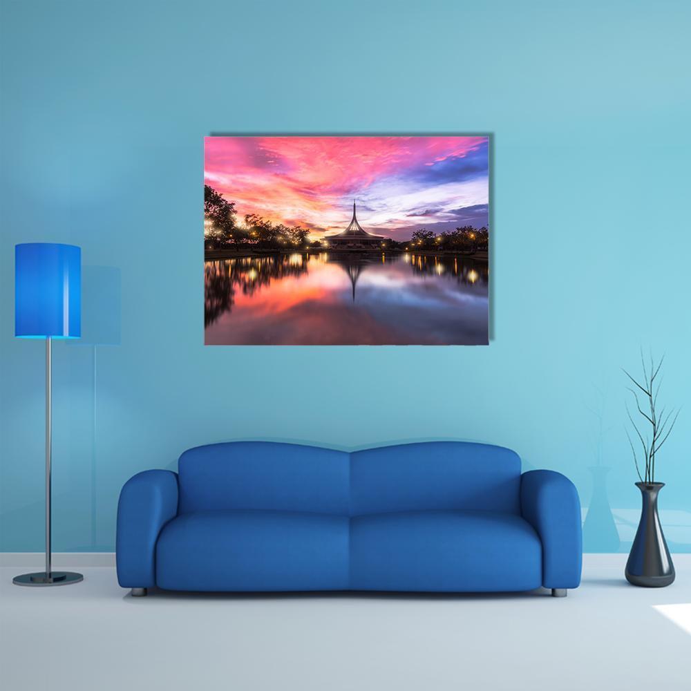 Public Parkland Suan Luang R 9 In Bangkok Canvas Wall Art-4 Horizontal-Gallery Wrap-34" x 24"-Tiaracle