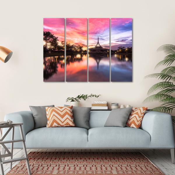 Public Parkland Suan Luang R 9 In Bangkok Canvas Wall Art-4 Horizontal-Gallery Wrap-34" x 24"-Tiaracle