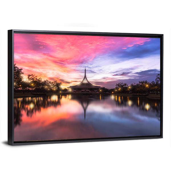 Public Parkland Suan Luang R 9 In Bangkok Canvas Wall Art-3 Horizontal-Gallery Wrap-25" x 16"-Tiaracle
