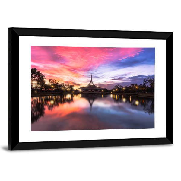 Public Parkland Suan Luang R 9 In Bangkok Canvas Wall Art-3 Horizontal-Gallery Wrap-25" x 16"-Tiaracle