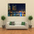 Puerto Madero And Skyscrapers At Night Canvas Wall Art-4 Pop-Gallery Wrap-50" x 32"-Tiaracle