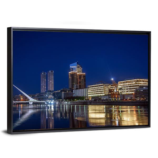Puerto Madero Canvas Wall Art-3 Horizontal-Gallery Wrap-25" x 16"-Tiaracle