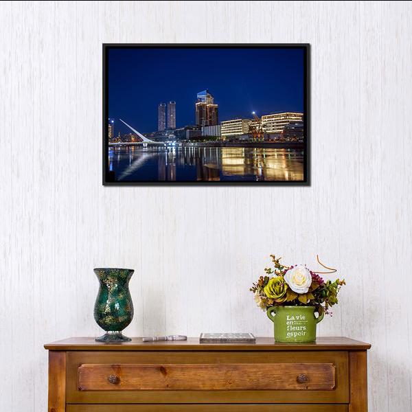 Puerto Madero Canvas Wall Art-3 Horizontal-Gallery Wrap-25" x 16"-Tiaracle