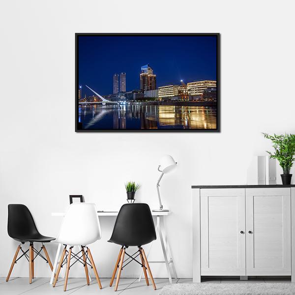 Puerto Madero Canvas Wall Art-3 Horizontal-Gallery Wrap-25" x 16"-Tiaracle