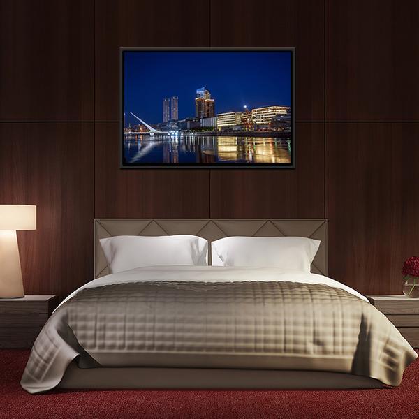 Puerto Madero Canvas Wall Art-3 Horizontal-Gallery Wrap-25" x 16"-Tiaracle