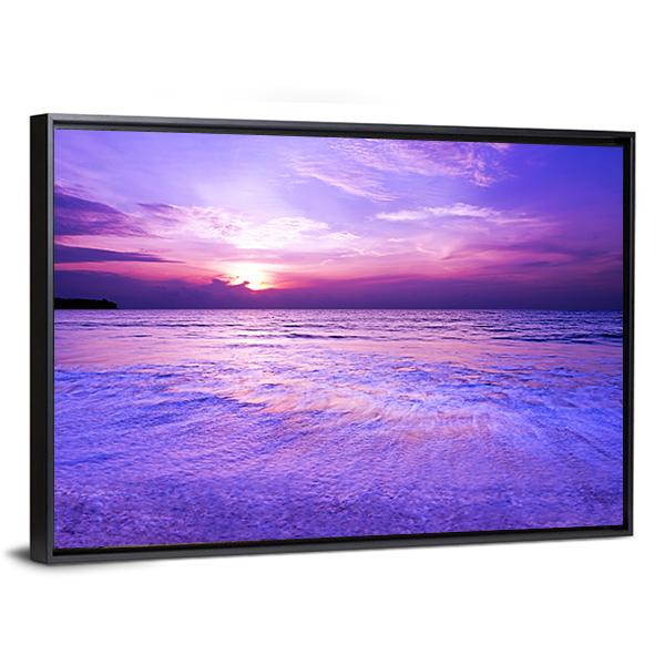 Purple Blurred Wave Motion Canvas Wall Art-3 Horizontal-Gallery Wrap-25" x 16"-Tiaracle