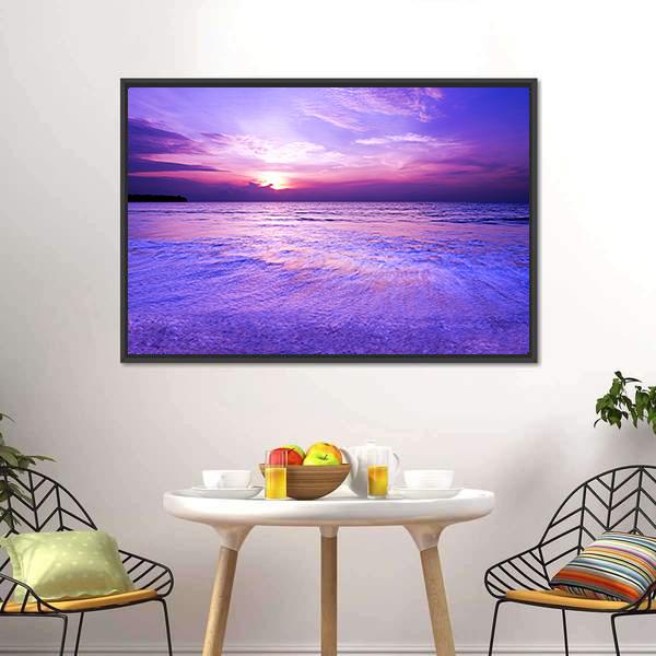 Purple Blurred Wave Motion Canvas Wall Art-3 Horizontal-Gallery Wrap-25" x 16"-Tiaracle