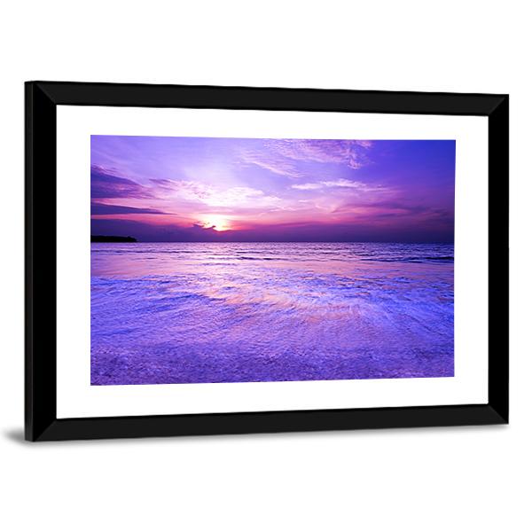 Purple Blurred Wave Motion Canvas Wall Art-3 Horizontal-Gallery Wrap-25" x 16"-Tiaracle