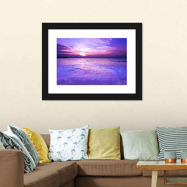 Purple Blurred Wave Motion Canvas Wall Art-3 Horizontal-Gallery Wrap-25" x 16"-Tiaracle